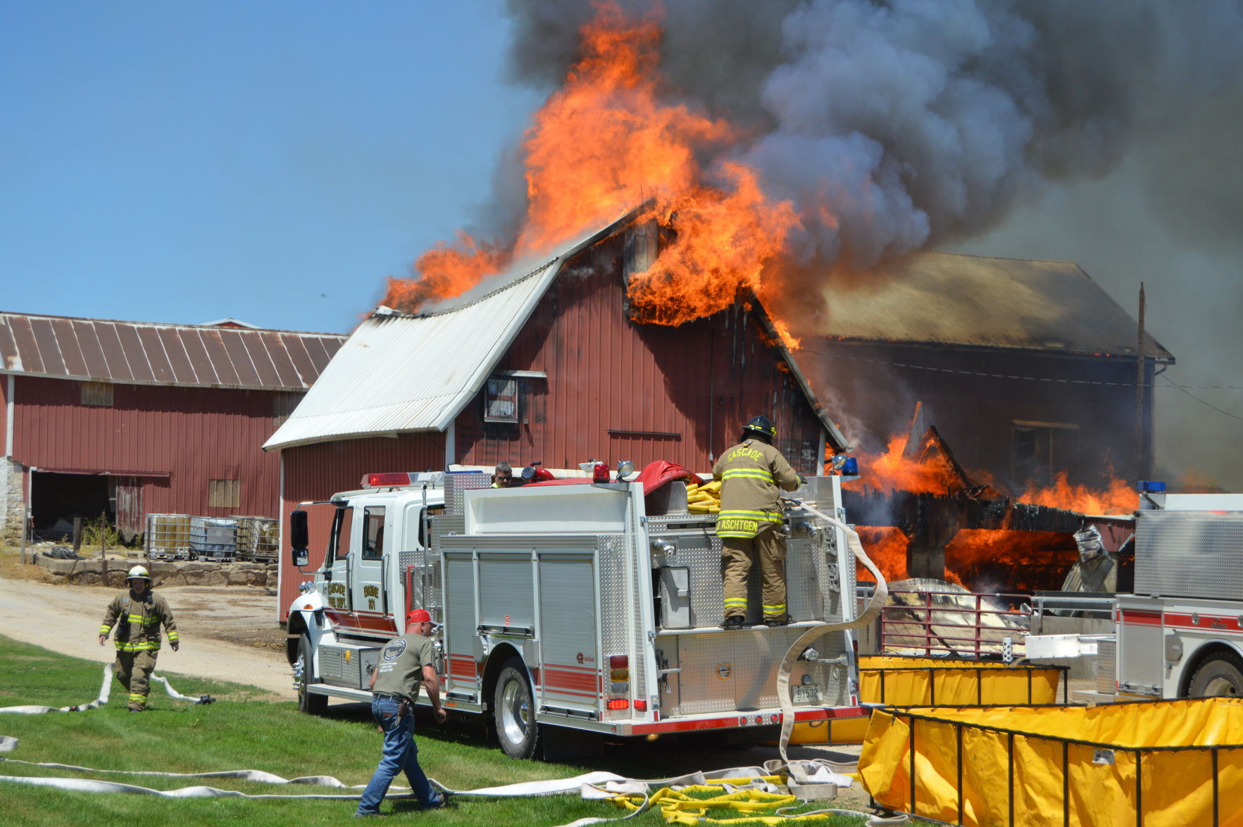 Farm fire